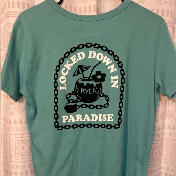 💫RVCA Women’s short Sleeve Crop T-Shirt - Picture 4 of 6